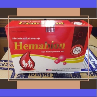 [ Thuốc Tốt 573 ] HEMABION_Hộp 20 ống giúp bổ sung sắt cho phụ nữ đang mang thai và sau sinh