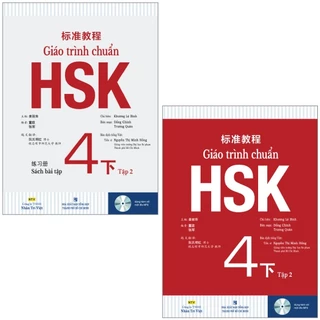 Combo Sách Giáo Trình Chuẩn HSK 4 Tập 2 - Sách Bài Học Và Bài Tập (Bộ 2 Cuốn)