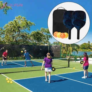 [Etivaxa] Bộ Thể Thao Pickleball Vợt Bóng Bộ 2 Vợt 4 Quả Bóng Pickleball Có Túi Đựng Nam Nữ