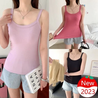 Áo Thun cotton Mỏng Sát Nách Dáng Rộng Thời Trang Mùa Hè 2023 Cho Nữ