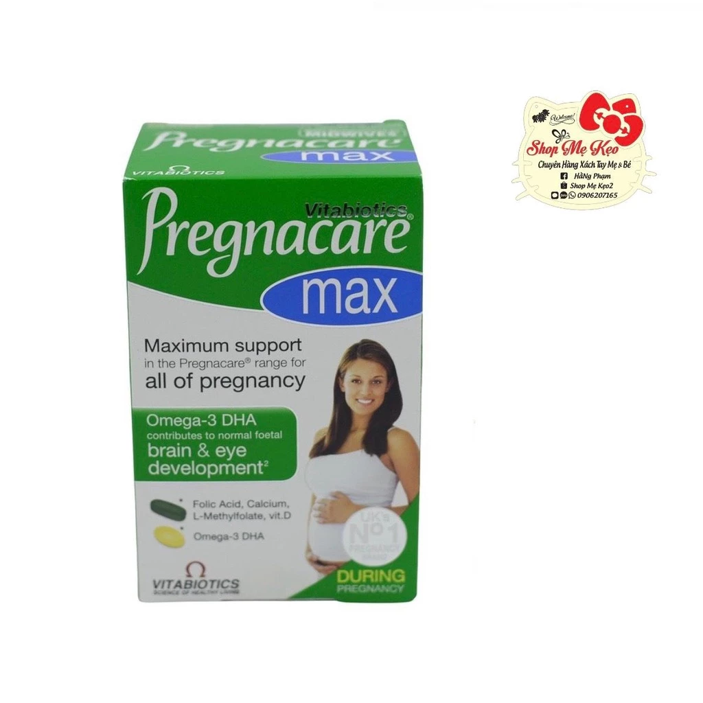 [Chính hãng]  Vitamin tổng hợp Bà Bầu Pregnacare Max 84 viên giúp mẹ bầu khỏe, không thiếu máu, đỡ nghén