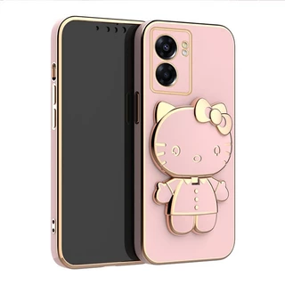 Ốp điện thoại KOOSUK có gương trang điểm họa tiết mèo Hello Kitty cho VIVO Y16 Y15S Y15A Y01 Y10 Y02 Y02S Y22 Y22S Y35 Y02T