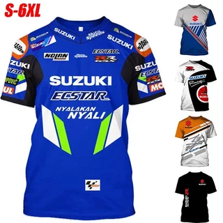 Áo Thun In Hình Suzuki Moto-GP Ecstar 3D Thời Trang Mùa Hè 2023 Cá Tính Cho Nam