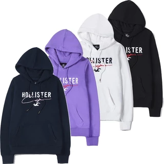 Áo nỉ nam nữ xuân thu mới của Hollister, áo hoodie áo khoác thông thường