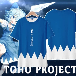 Áo Thun Tay Ngắn Dáng Rộng In Họa Tiết Touhou Project 3D Phong Cách Unisex