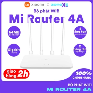 Bộ Phát Sóng WiFi Xiaomi Mi Router 4A Siêu Mạnh 2 Băng Tần, 128MB ram, AC1200, kết nối Giagabit