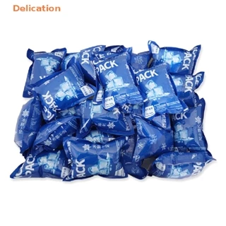 Bộ 10 túi chườm đá lạnh ELEBUY có thể tái sử dụng chất liệu thực phẩm không độc hại dùng cho cắm trại