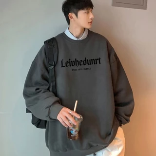 Áo sweater Thể Thao Tay Dài Cổ Tròn Dáng Rộng Thời Trang Chất Lượng Cao Cho Nam size m-8xl