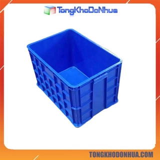 Thùng nhựa sóng bít kích thước 610x420x390mm nuôi cá trồng rau đựng dụng cụ linh kiện chịu được nhiệt độ kho lạnh