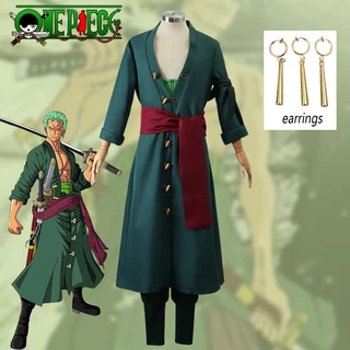 Một Mảnh ZERO Trang Phục Hóa Trang Vua Cướp Biển Roronoa Zoro Kimono Nhật Bản Trang Phục Hóa Trang Bộ