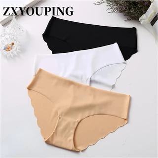 Quần Lót Cạp Thấp Không Đường May Plus Size S-XXL [Zxyouing]