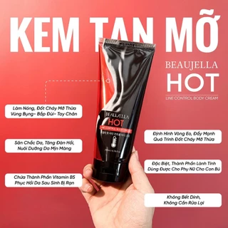 Kem tan mỡ bụng Beaujella Hot Line Control Body Cream đốt mỡ thừa trên da, làm săn chắc da 200 ML