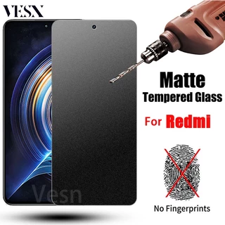 Kính cường lực chống vân tay mồ hôi màu nhám Cho Redmi A3 A1 A2 K70 K70E K60 K60E K50 K40 Gaming K30 K20 Pro Plus A2+ Pro+ 5G 4G 2023