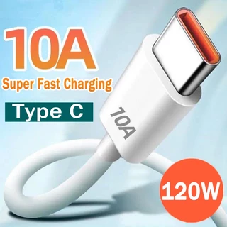 Cáp Sạc Nhanh 10A USB Type C 120W Cho Huawei Mate P50 P40 Xiaomi Samsung