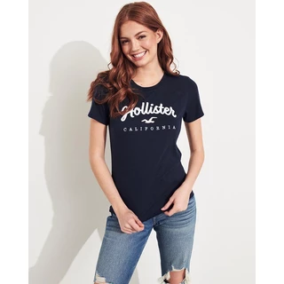 Áo Thun cotton Ngắn Tay In Hình Hollister Thời Trang Mùa Hè Cho Nữ