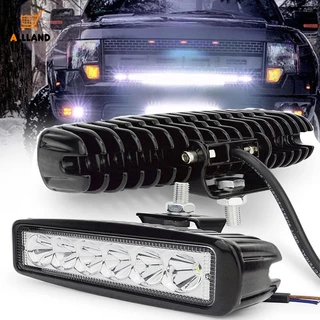 Đèn pha 6 bóng led 18w siêu sáng chống thấm cho xe ô tô / xe tải