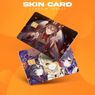 (MUA 1 TẶNG 1) Skin Card, ATM Chủ Đề Genshin Impact | Miếng Dán Thẻ ATM, Thẻ Chung Cư Trang Trí - Chống Nước