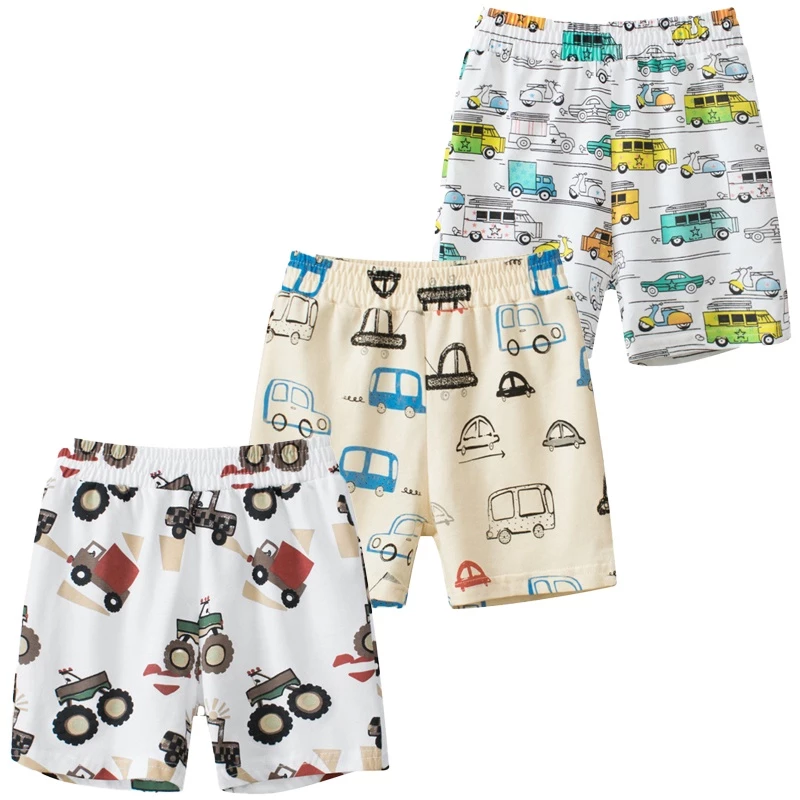 Quần Short Cotton Mỏng Thoáng Khí In Họa Tiết Hoạt Hình Thời Trang Mùa Hè Cho Bé