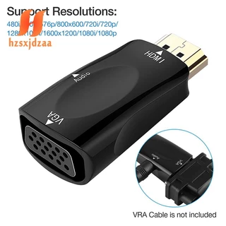 Đầu ChuyểN Âm Thanh / Video 1080P HDMI Sang VGA 3.5mm - MàU Đen