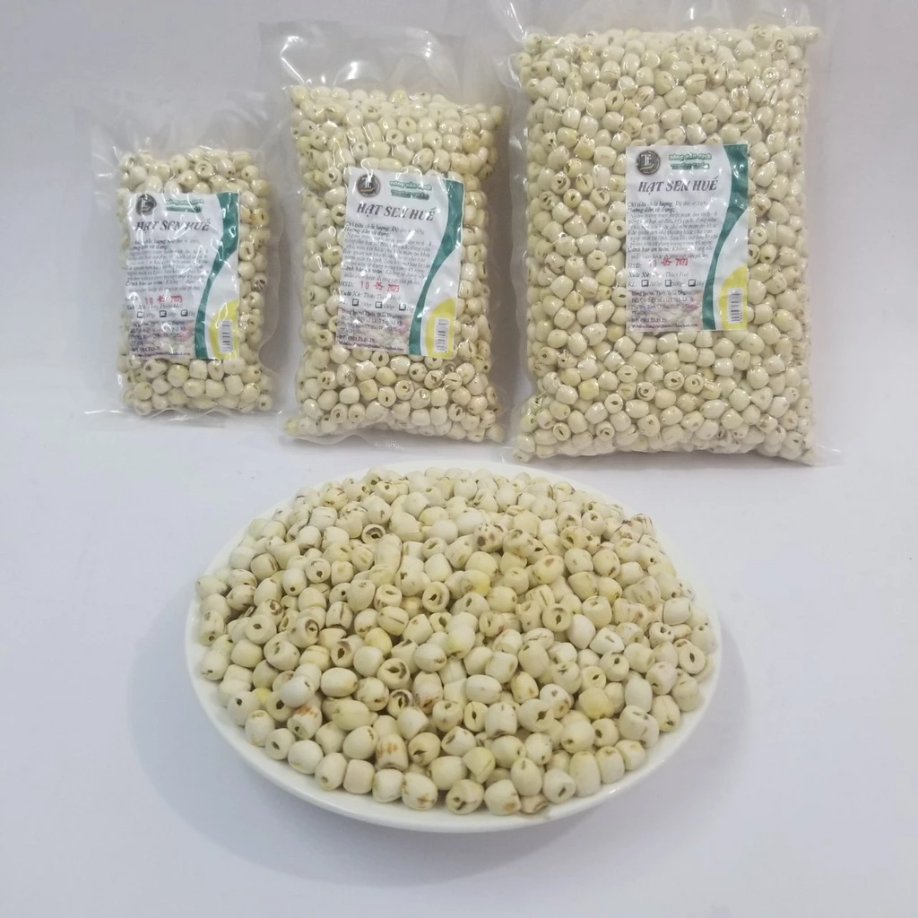 500gr hạt sen sấy khô Huế loại 1 Thiên Thảo Organic