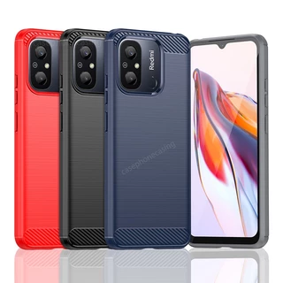 Vỏ cao su cho điện thoại xiaomi redmi 12c 11a 4g poco c55 2023 sợi carbon chống va đập ốp lưng silicon chống va đập cho redmi 12 c 11 a pococ55