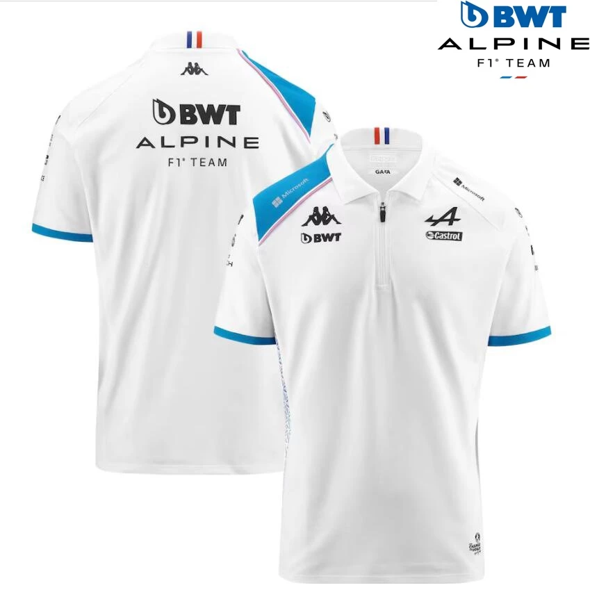 Bộ Áo polo + Quần short Đua Xe f1 2024 newest f1 + Áo Thun Tay Ngắn bwt alpine f1 racing 2024