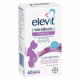 Viên uống bổ sung dha elevit for pregnancy & breastfeeding cho bà bầu 60 viên Healthy Care BeautiMax nội địa Úc