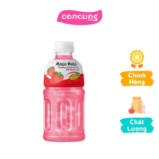 Nước uống Mogu Mogu vị Dâu với Thạch Dừa 320ml