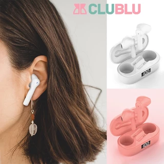 <CLUBLU> Tai Nghe Bluetooth TWS Nhét Tai Không Dây In Ear Chống ồn Chủ động Âm Bass Cực Chất Nghe Nhạc Cực Hay Thiết Kế Cực đẹp Máy Tính Laptop Điện Thoại điện Thoại Di động Màu Sắc Cute Hồng Trắng Cảm ứng Cực Nhạy Ai Phôn Không Gây Đau Tai Khi Sử Dụng