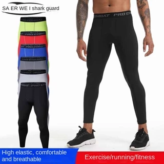 Cropped Quick-Drying Sports Tight Pants Compression Training Men's and Women's Running Fitness Clothes Basketball Football High Elastic Leggings Sports and fitness pants for men