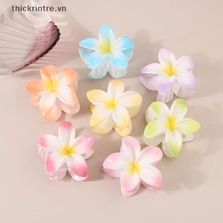 Thi sáng tạo plumeria hoa kẹp tóc cổ điển đầy màu sắc hoa kẹp lấy cho phụ nữ thời trang phụ kiện tóc mũ nón mũ nón vn