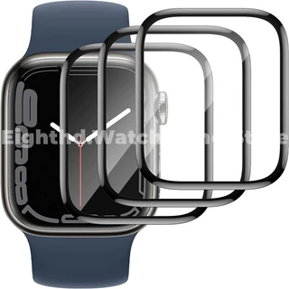 Kính Cường Lực 3D Mềm Bảo Vệ Màn Hình Đồng Hồ Thông Minh iWatch Series 8 Ultra Pro 7 6 SE 5 4 3 2 1 41mm 45mm 44mm 42mm 40mm 38mm