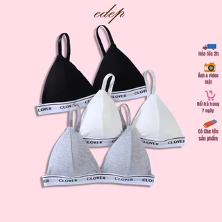 Áo Bra 2 Dây Cài Sau 2 Móc Nâng Ôm Form Chất Cotton Mềm Êm Co Giãn Edep Ms3019