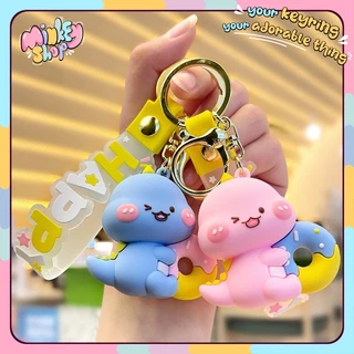 Móc khóa Khủng long ôm kẹo cute móc chìa khóa Hàn Quốc hottrend dễ thương phụ kiện túi xách balo oto -Minkey