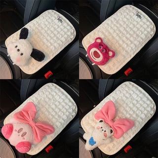 Car Armrest Box Cushion Summer Cute Cartoon Car Interior Decoration Central Armrest Gloves Car Modification Car Supplies Universal dFQe