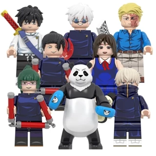 Jujutsu kaisen ryomen sukuna maki zenin inumaki toga gojo satoru panda nhật bản anime mini building blocks hình đồ chơi trẻ em quà tặng