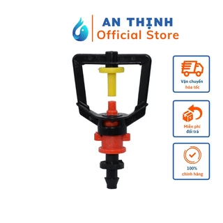 COMBO 10 BÉC XÒE 360 ĐỘ CHỐNG TẮT NGHẸT KÈM KHỞI THỦY GẮN ỐNG, TƯỚI PHUN SƯƠNG PHUN MƯA