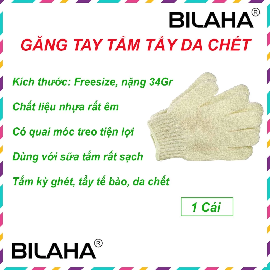 Bao tay tắm Body tẩy tế bào chết Body Bath Shop Găng tay bàn chải khô Loại Cao Cấp MASA1012