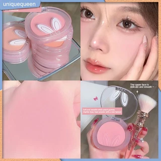 Zvev Long Ears Monochrome Blush Rabbit Year Limit Plain Matte Rouge Công suất sửa chữa Làm sáng Peach Monochrome Blush Dễ thương uni