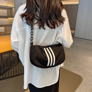 Túi đeo chéo vai chất liệu nylon thời trang Hàn Quốc sức chứa lớn cho nữ
