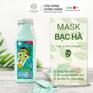 Mặt nạ tươi collagen tinh chất bạc hà Calen chuyên đắp mặt dưỡng trắng da (Mask dẻo)