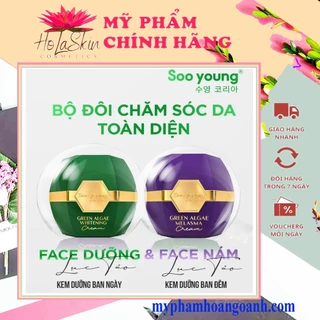 Bộ Kem Face Ngăn Ngừa Nám - Dưỡng Trắng - Soo Young Mẫu Mới 35g