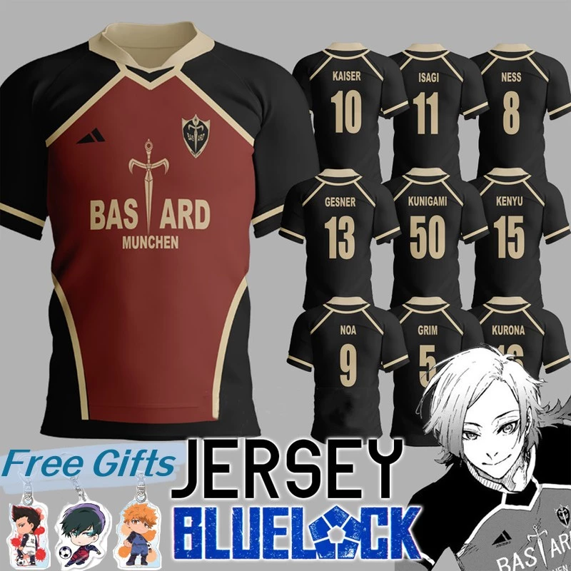 Bộ Đồ Thể Thao Hóa Trang Nhân Vật Anime Jersey Lock Kaiser Bastard Munchen Isagi Yoichi Cho Nam