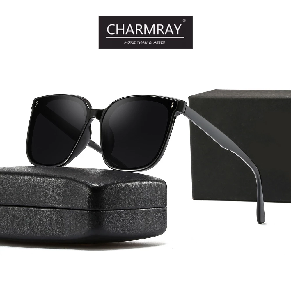 Charmray Kính Mát Vuông Hàn Quốc Chống Tia UV400