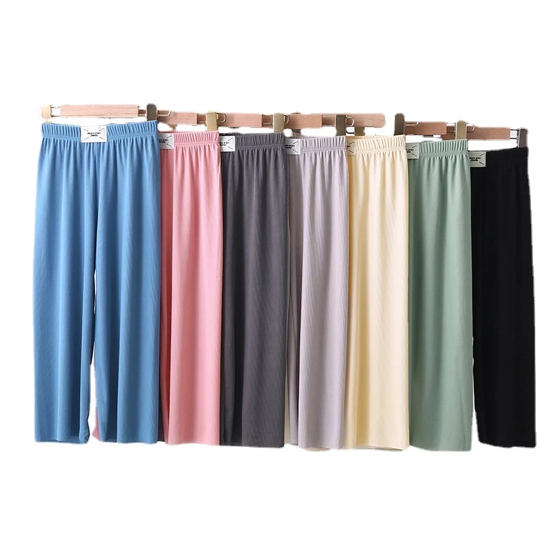 【ZY】100-160 Quần Dài Ống Rộng Chống Muỗi Màu Kẹo Thời Trang Hàn Quốc Cho Bé