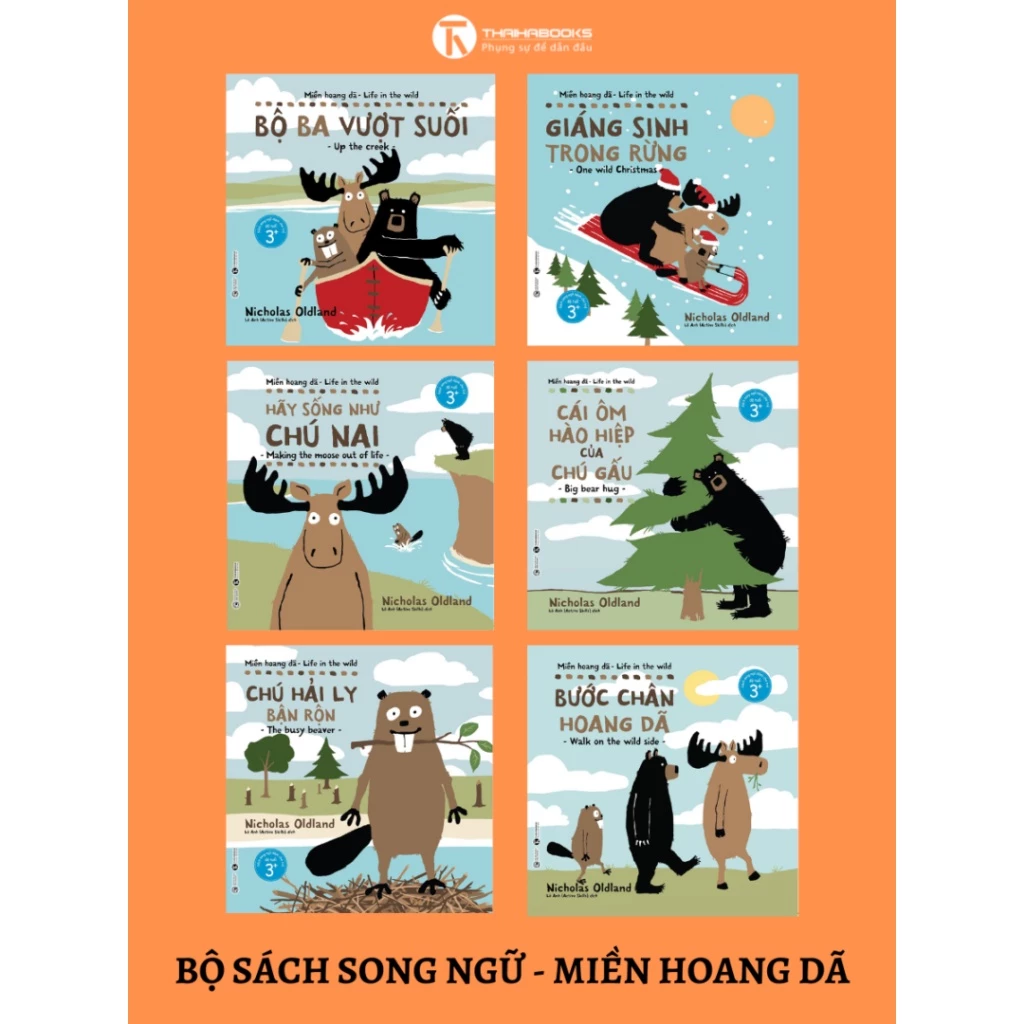 Sách - Bộ Ehon song ngữ Miền Hoang Dã