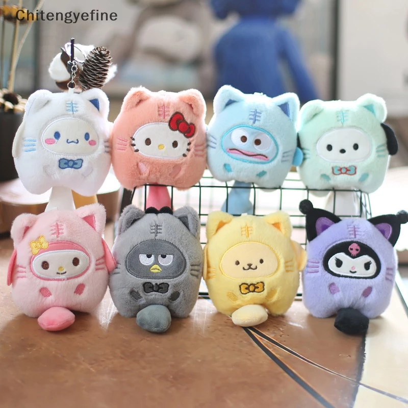 SANRIO Móc Khóa Hình Thú Nhồi Bông Kuromi Kuromi My Melody Cinnamoroll Dễ Thương