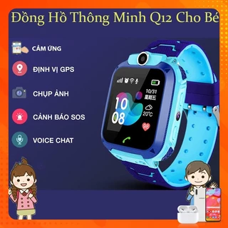 Đồng hồ thông minh Định vị Q12, Đồng hồ thông minh trẻ em lắp sim nghe gọi 2 chiều có Tiếng Việt (có camera)