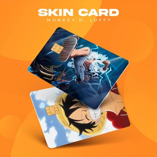 (MUA 1 TẶNG 1) Skin Card, ATM Chủ Đề Monkey 'D Luffy  | Miếng Dán Thẻ ATM, Thẻ Chung Cư Trang Trí - Chống Nước