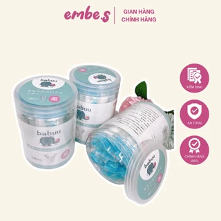 Gạc Rơ Lưỡi BABY BABUU Nhật Bản Vệ Sinh Răng Miệng An Toàn Tiện Lợi Cho Bé (30 Gạc/Hộp) embe.s